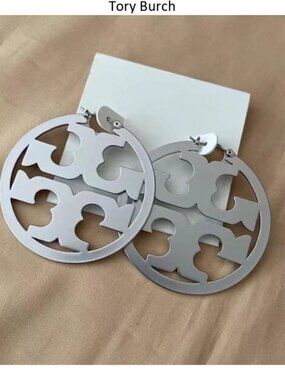 Tory Burch Silver hoop earrings